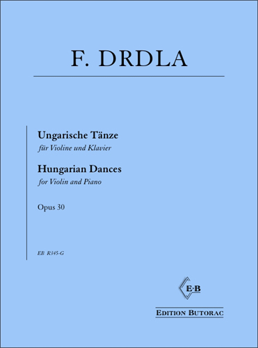 Cover - Frantisek Drdla, Ungarische Tänze op. 30
